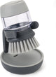 Joseph Joseph Palm Scrub Brosse à vaisselle avec porte-réservoir à savon - Gris