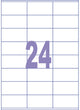 Étiquette Kangaro - copie laser jet d'encre - 70x36mm - 25 feuilles - 24 autocollants par feuille - k-7036-25