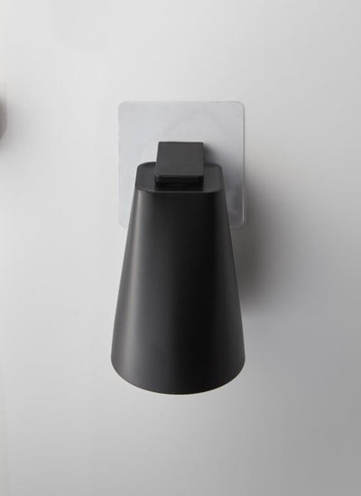 Porte-gobelet de salle de bain autocollant Yamazaki - tour - noir