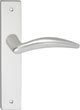 Poignée de porte Impresso - Windsor - pour l'intérieur - bouclier de porte carré avec vis - aluminium - 2 pièces