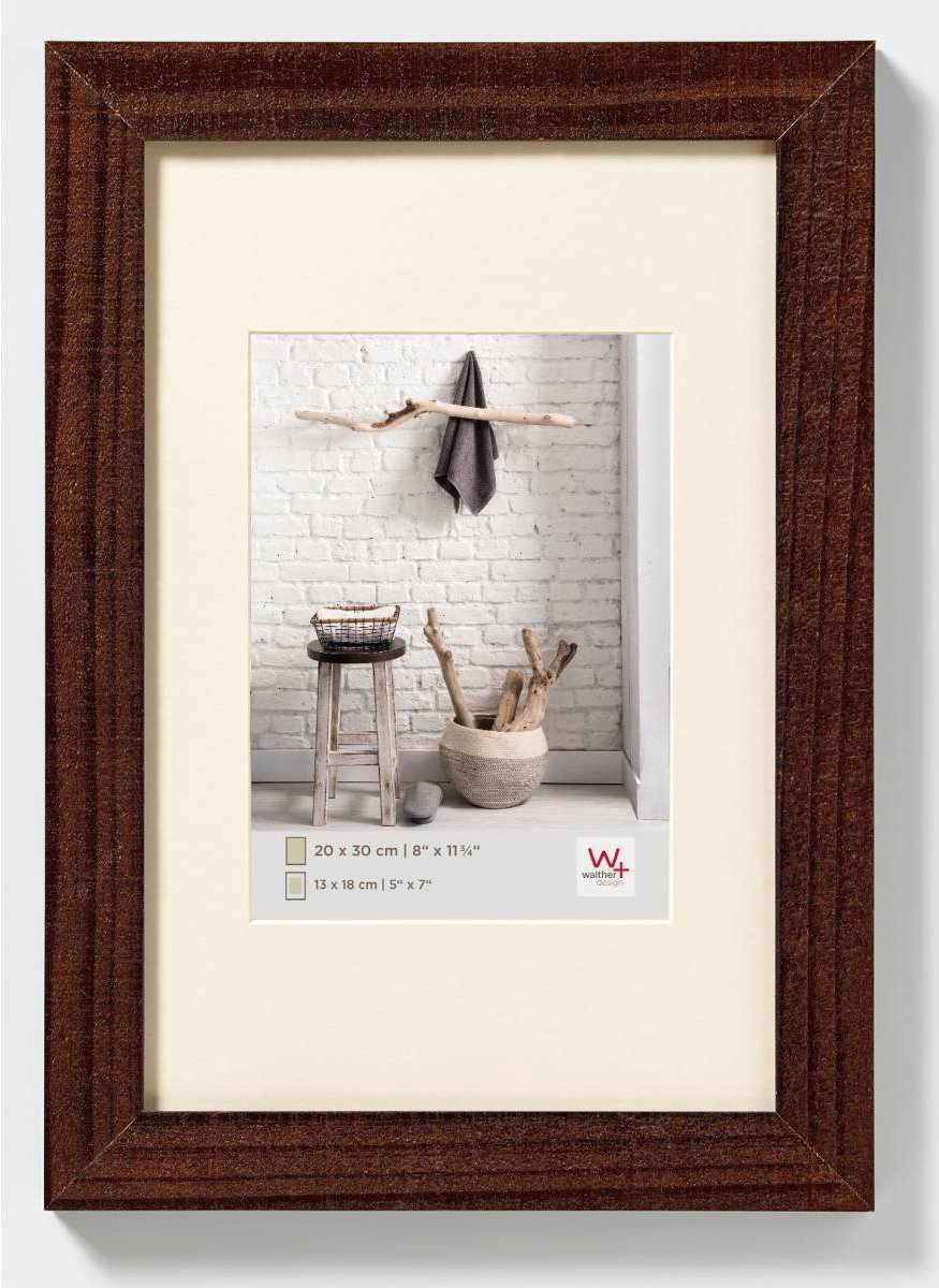 Walther home - cadre en bois - format photo 10x15 cm - noyer
