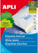 Etiquettes adhésives Apli 1281 100 feuilles 210 x 297 mm blanc