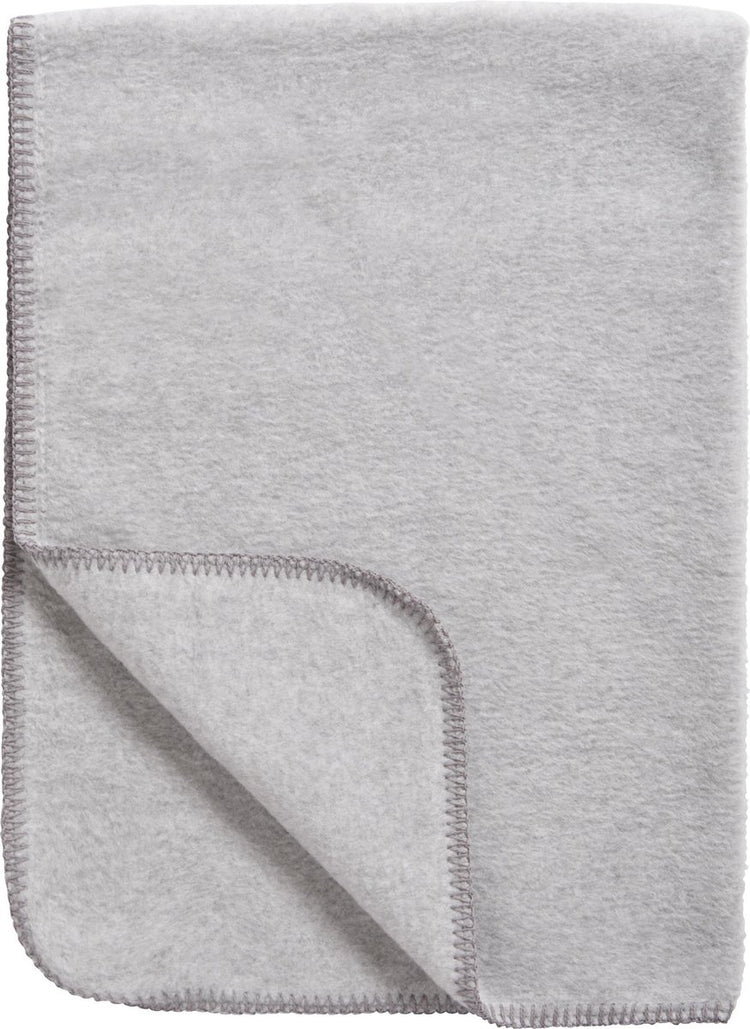 Couverture pour berceau Meyco baby uni - tissée - gris mélangé - 75x100cm - 1,0 tog