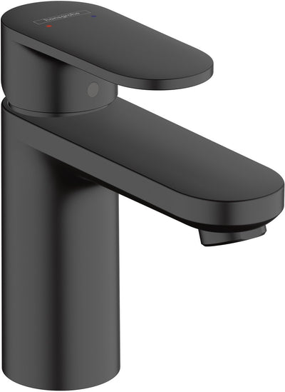 Mélange de vernis Hansgrohe - mitigeur de lavabo - commande monocommande - sans vidage - taille 100 mm - noir mat