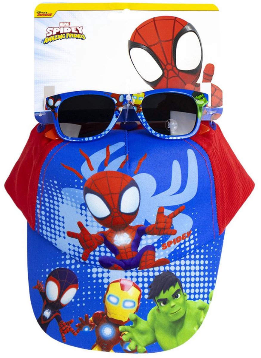 Ensemble de lunettes de soleil et casquette de baseball Spider-man Spiderman Spidey