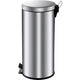 Poubelle à pédale seau plastique 30l argent