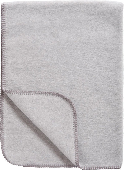Couverture pour berceau Meyco baby uni - tissée - gris mélangé - 100x150cm - 1,0 tog