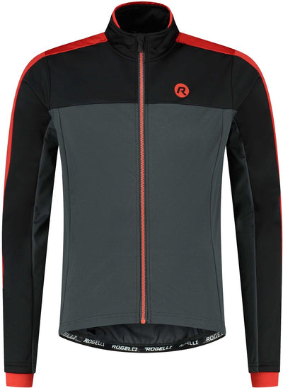 Rogelli freeze veste de cyclisme hiver hommes - gris noir rouge - s