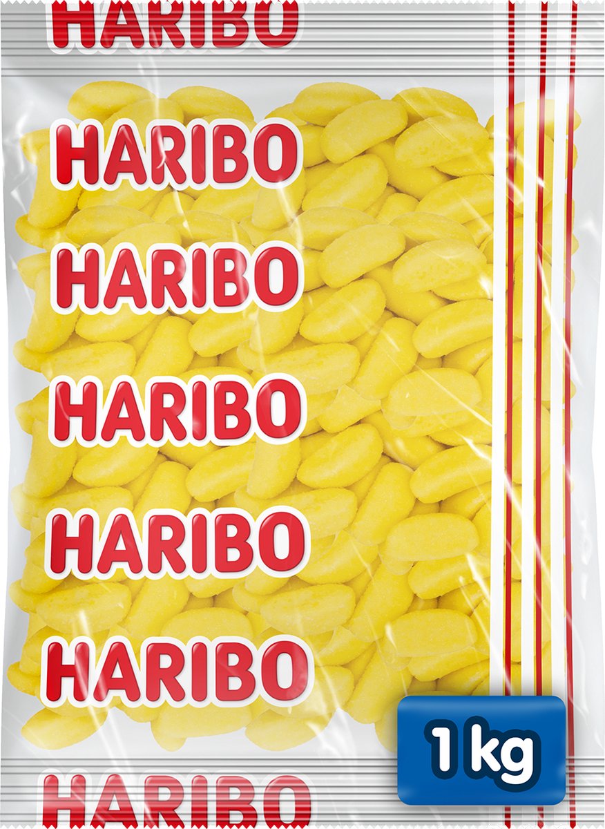 Bananes Haribo - bonbon mousse saveur banane - 1kg