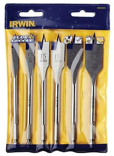 Foret rapide à rainure bleue Irwin 4x, jeu de 6 pièces : 10 13 16 19 22 25 mm - 10502826
