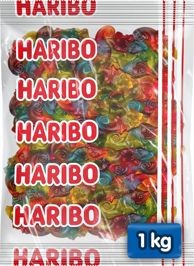 Haribo caméléon - bonbons aux arômes de fruits - sachet 1kg