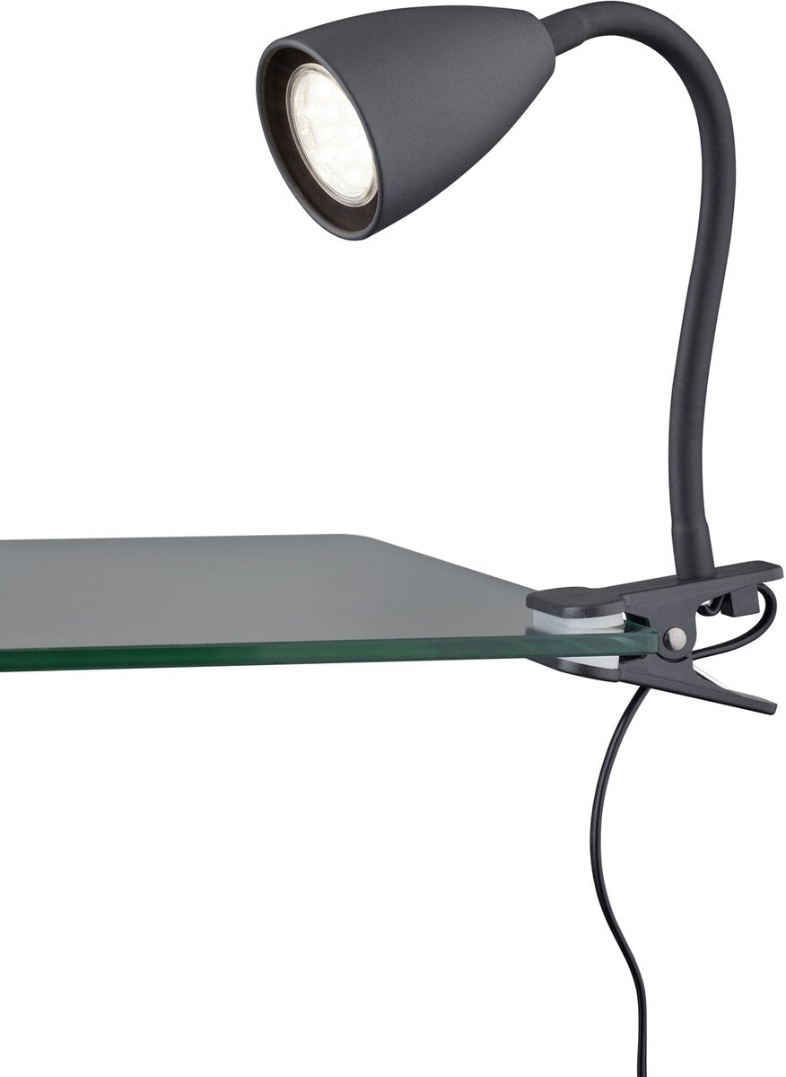 Lampe à pince Trio Wanda - noir mat