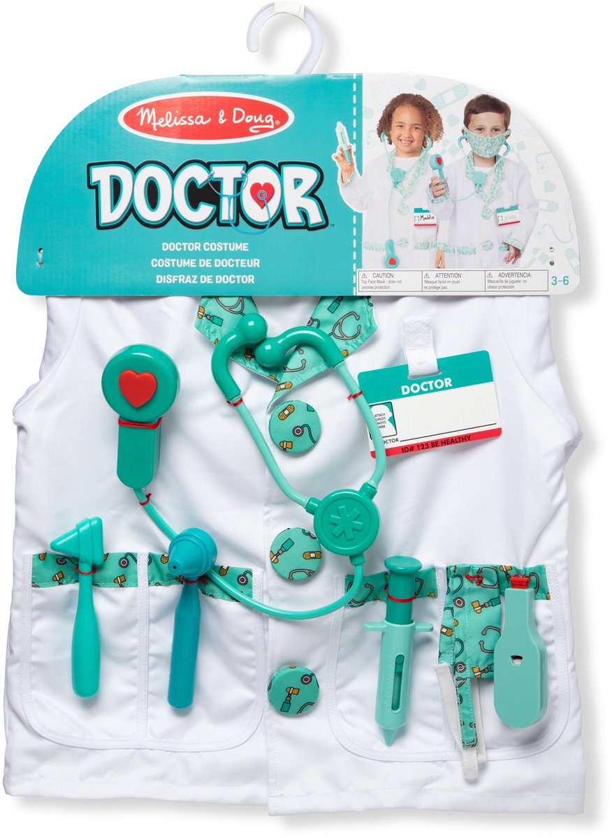 Ensemble de costumes de jeu de rôle Melissa Doug Doctor