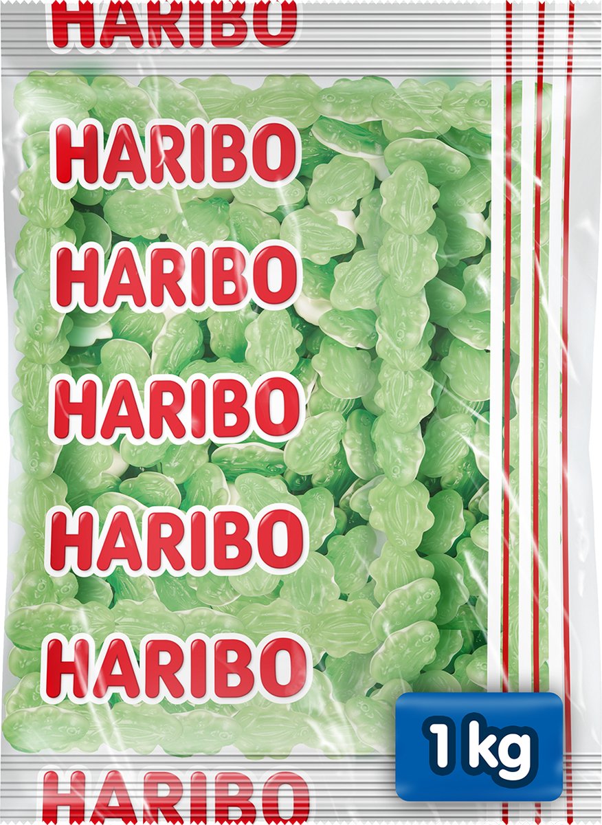 Grenouilles Haribo - bonbons avec mousse - sachet 1kg