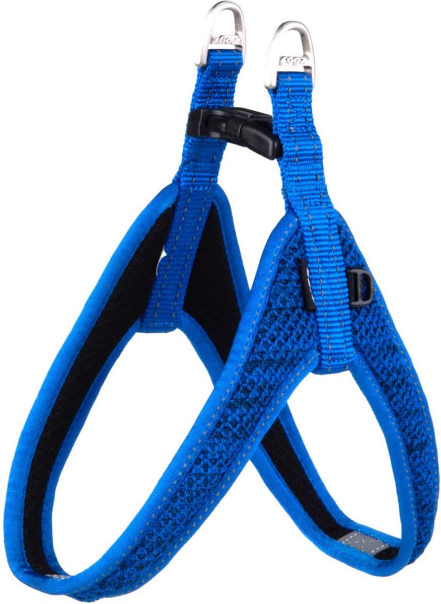 Rogz pour chiens rogz utility fast fit harnais bleu - harnais pour chien - 32 cm