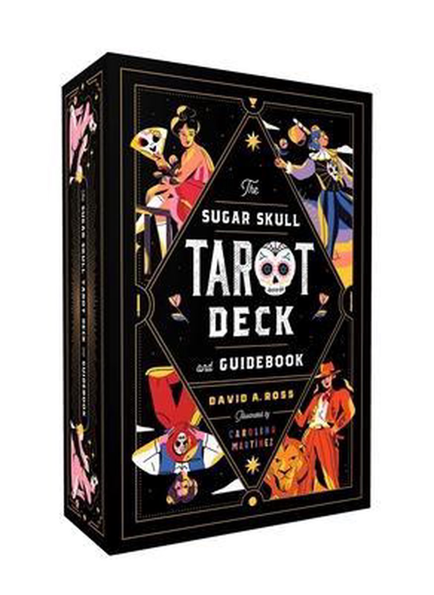 Série de tarot de crâne de sucre - le jeu de tarot de crâne de sucre et le guide