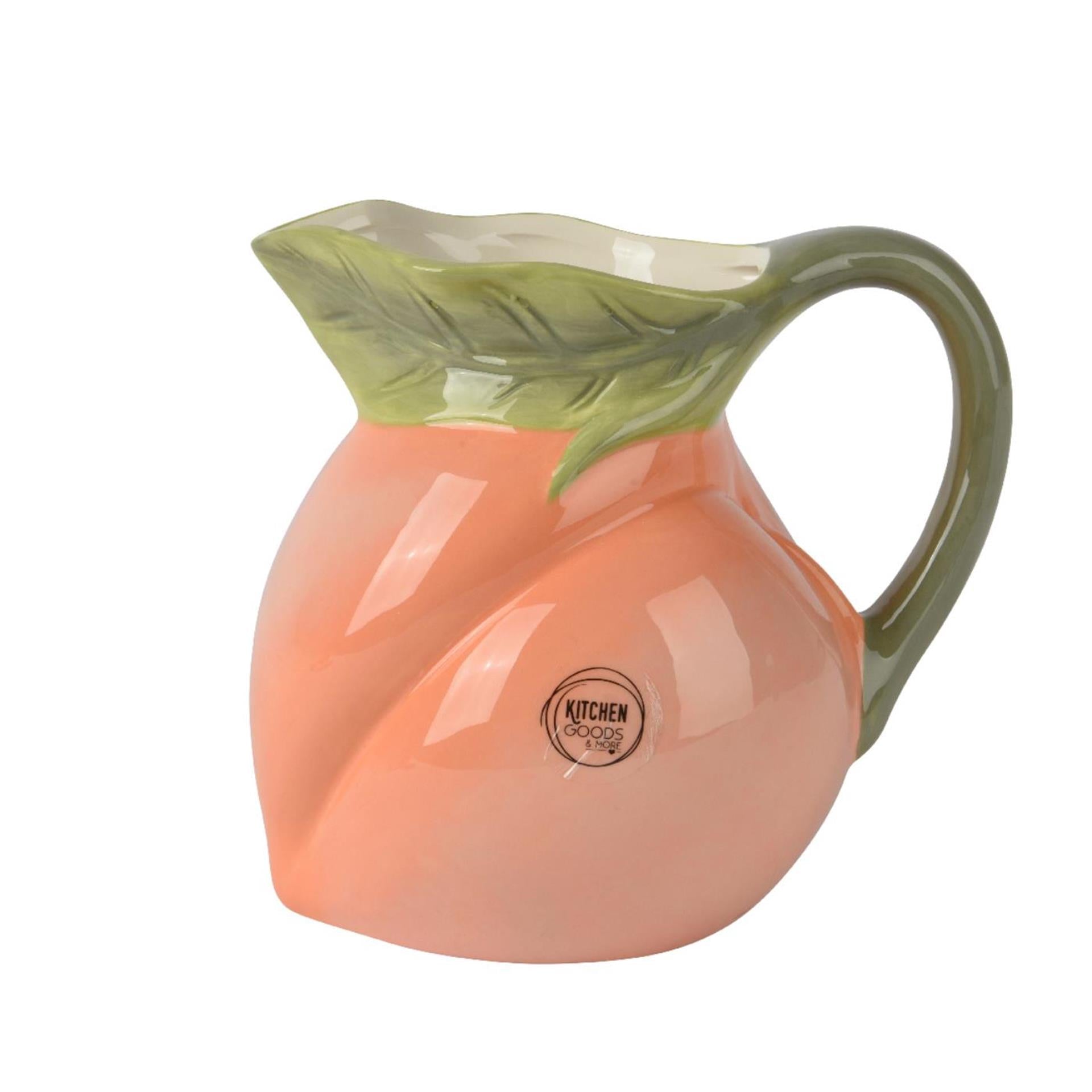 Decoris carafe dolomite h16cm forme pêche