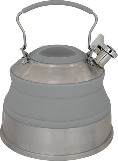 Bouilloire pliable Eurotrail 2l - bouilloires sifflantes de camping - gris