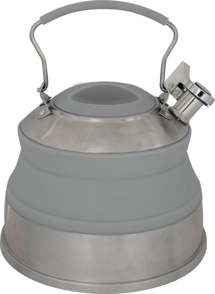 Bouilloire pliable Eurotrail 2l - bouilloires sifflantes de camping - gris