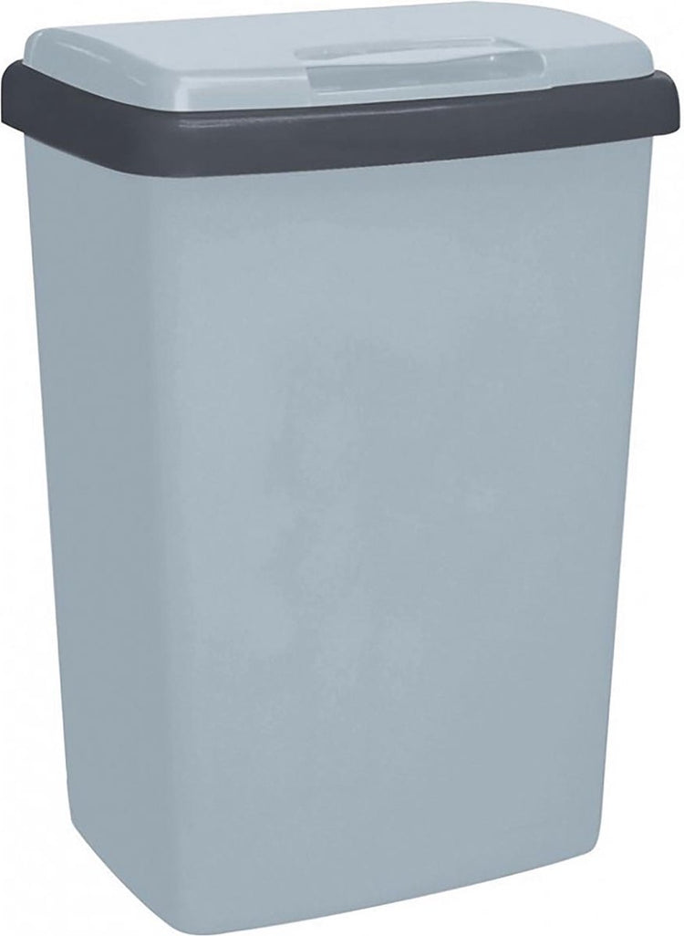 Poubelle en plastique en V top-fix 50 litres gris-anthracite