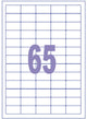 Étiquette Kangaro - copie laser jet d'encre - 38,1x21,2 mm - 100 feuilles - 65 autocollants par feuille - k-3821