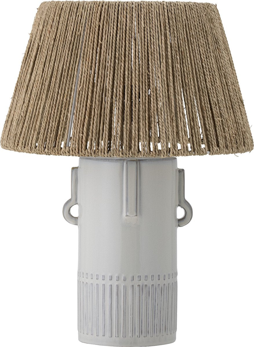 Bloomingville - lampe de table rama - blanc - faïence