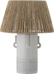 Bloomingville - lampe de table rama - blanc - faïence