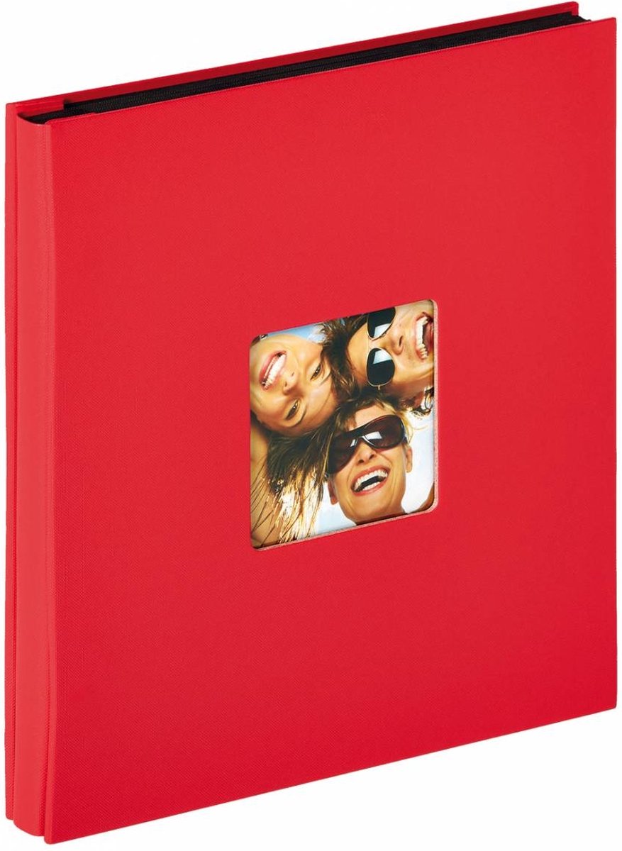 Walther ea-110-r fun - album de photos - format 31 x 33 cm - 400 photos 10 x 15 cm - rouge