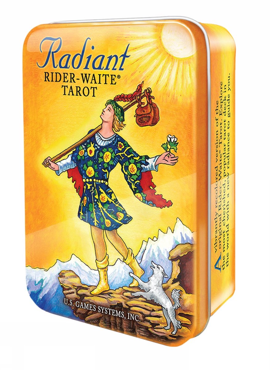 Radiant Rider Waite Tarot dans une boîte de conserve