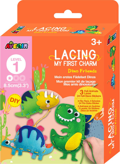 Avenir mon premier pendentif - amis dino - bricolage - artisanat amusant - 3+