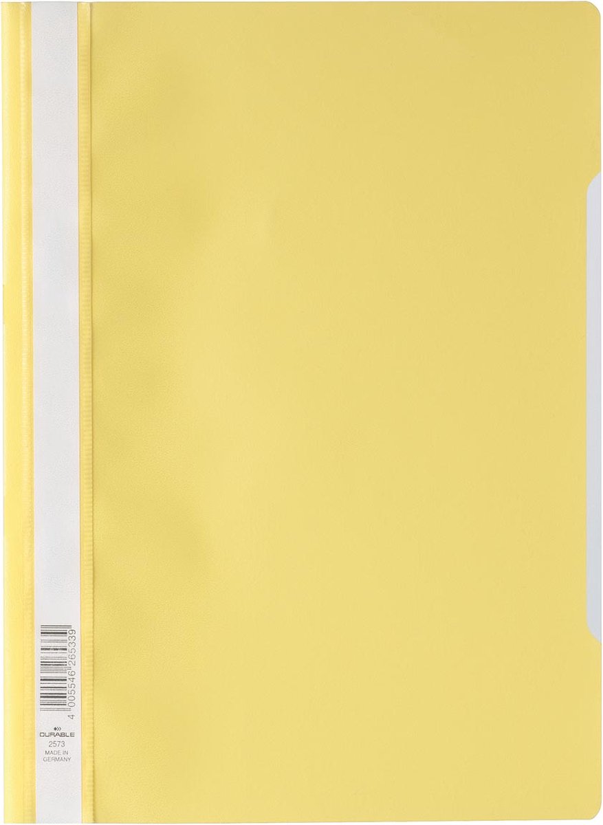 Dossier à fixation rapide durable ft A4 jaune 25 pièces
