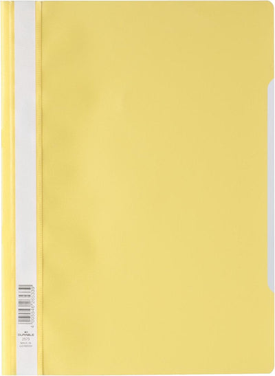 Dossier à fixation rapide durable ft A4 jaune 25 pièces