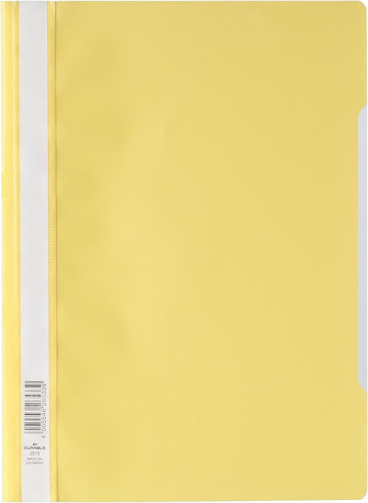 Dossier à fixation rapide durable ft A4 jaune 25 pièces