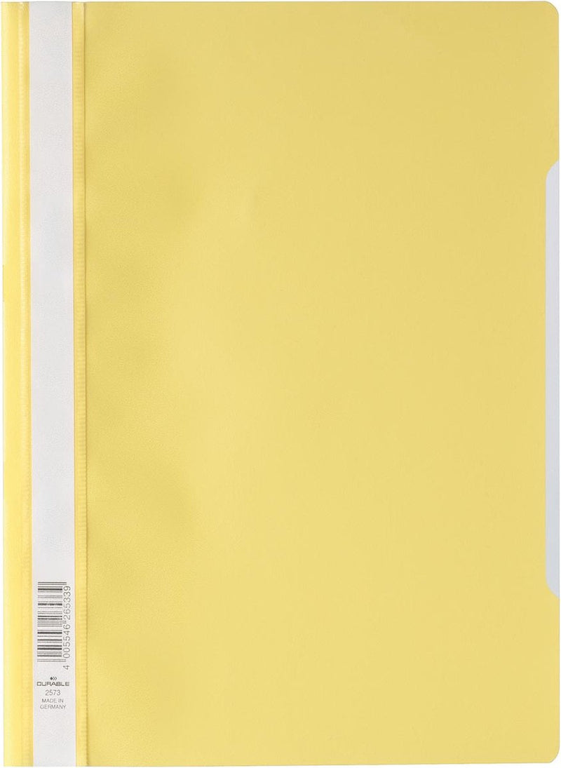 Dossier à fixation rapide durable ft A4 jaune 25 pièces