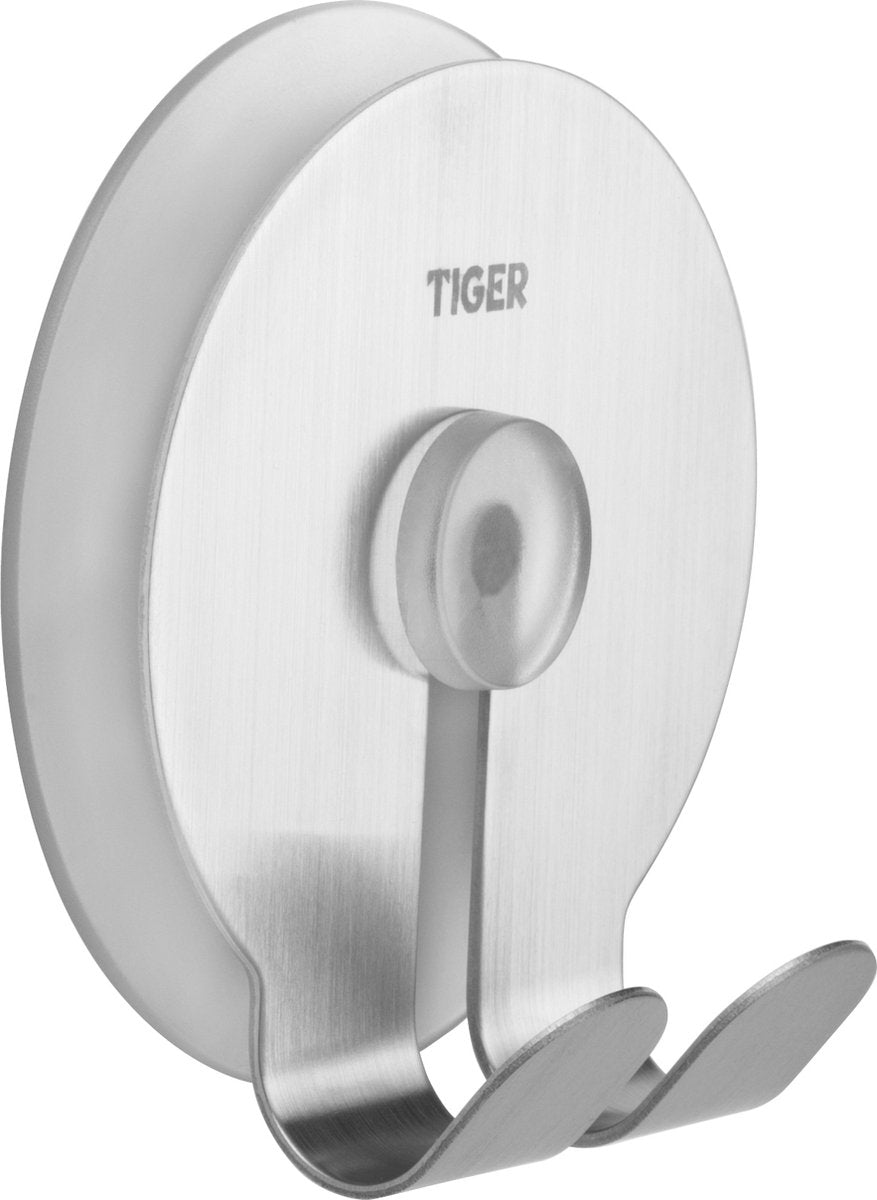Tiger - porte-serviettes twin - acier inoxydable brossé