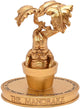 Statue de mandragore Harry Potter en plastique doré -