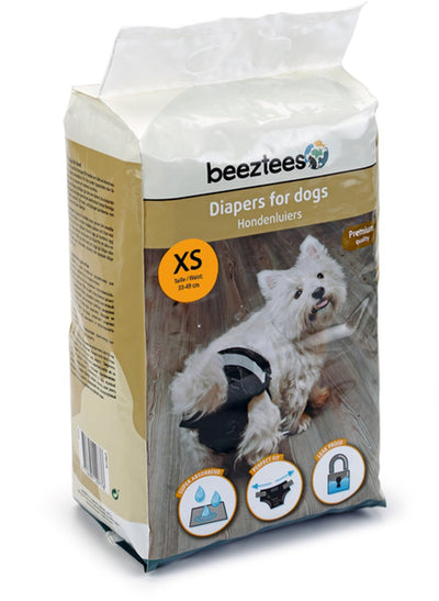 Beeztees couche pour chien xs - pantalon chauffant pour chien - noir - 22 pcs