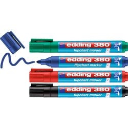 Marqueur de tableau de conférence edding 380 ultra 1,5-3 mm, marque de qualité environnementale ronde à base d'eau assortie