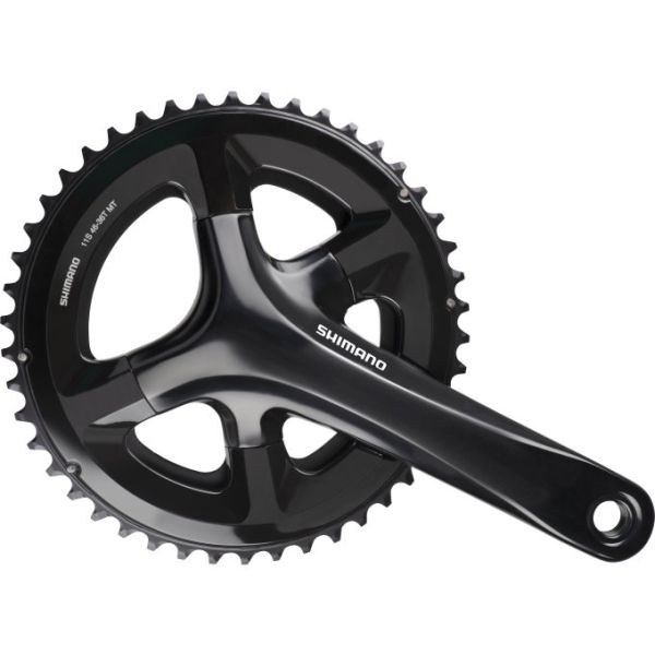 Shimano Cranket 2 x 11 Speed ​​Road FC-RS510 175 50-34T avec du noir d'essieu creux