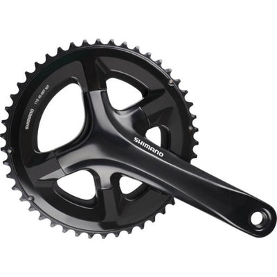 Shimano Cranket 2 x 11 Speed ​​Road FC-RS510 175 50-34T avec du noir d'essieu creux