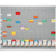 Agenda annuel nobo 80x60x1,5cm gris planning annuel-mensuel