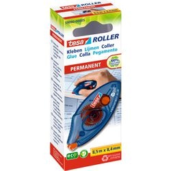 Rouleau à colle permanent compact tesa 8,4mmx8,5m gaucher droitier non rechargeable