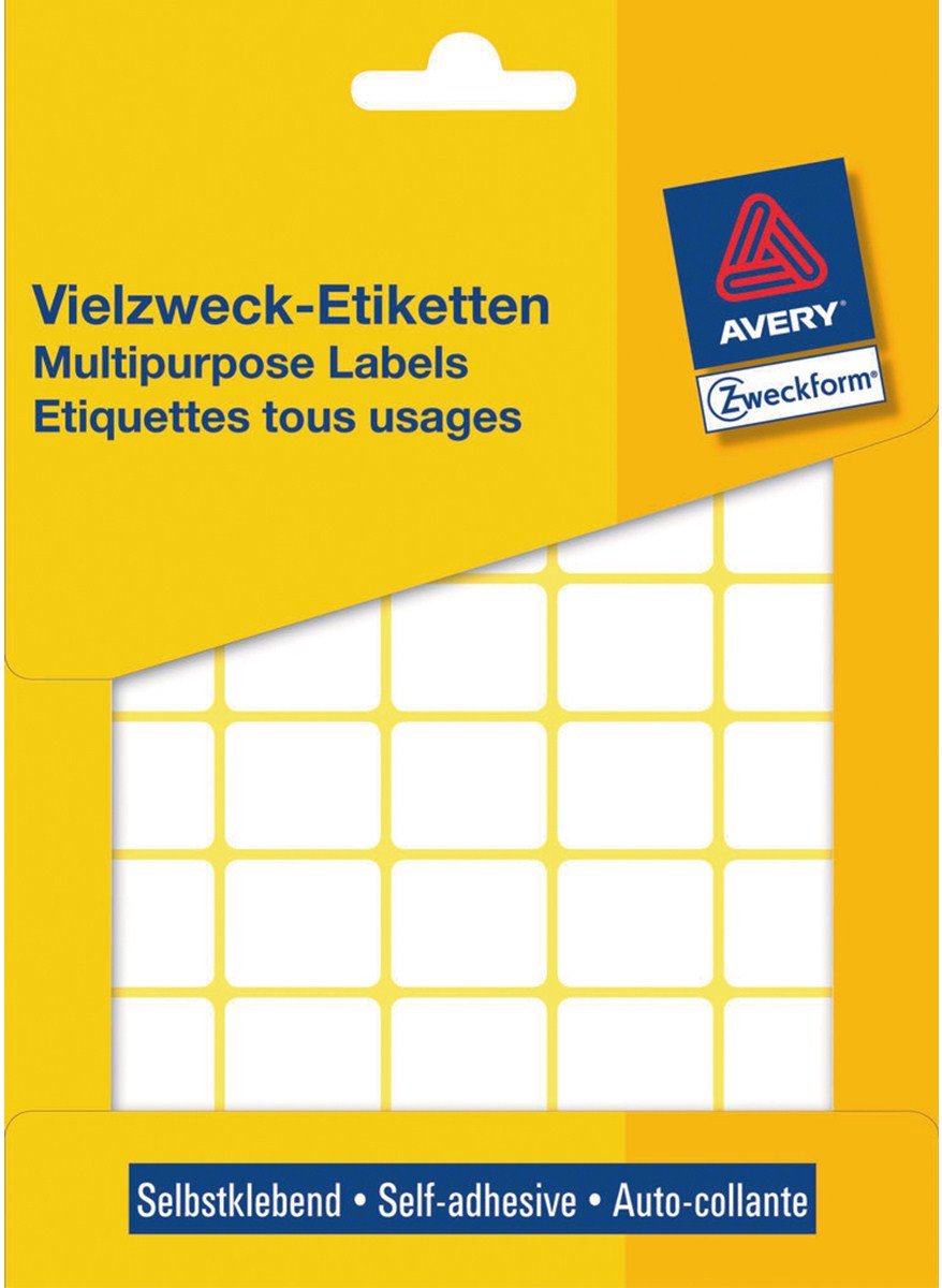 Avery house brand 3318 étiquette manuelle 22x18mm blanc