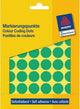 Marque maison Avery 3376 étiquette ronde 18mm vert