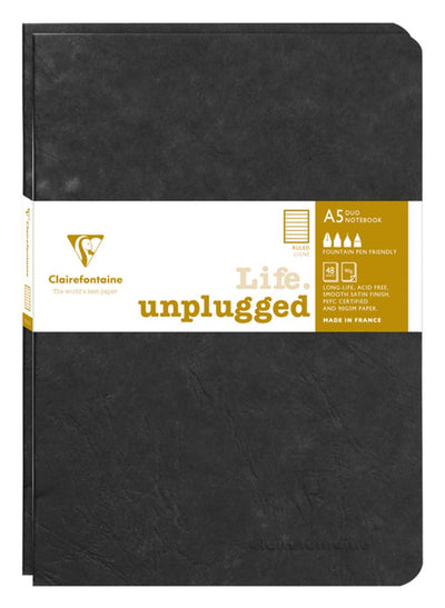 Clairefontaine cahier a5 ligne 96 pages 90gr sceau noir de 2 pièces