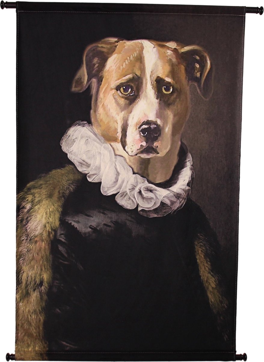 Serviette murale collection Hd chien noir 83x3x110cm