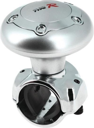 Pommeau de volant Car Plus type R - pour camion - argent chromé