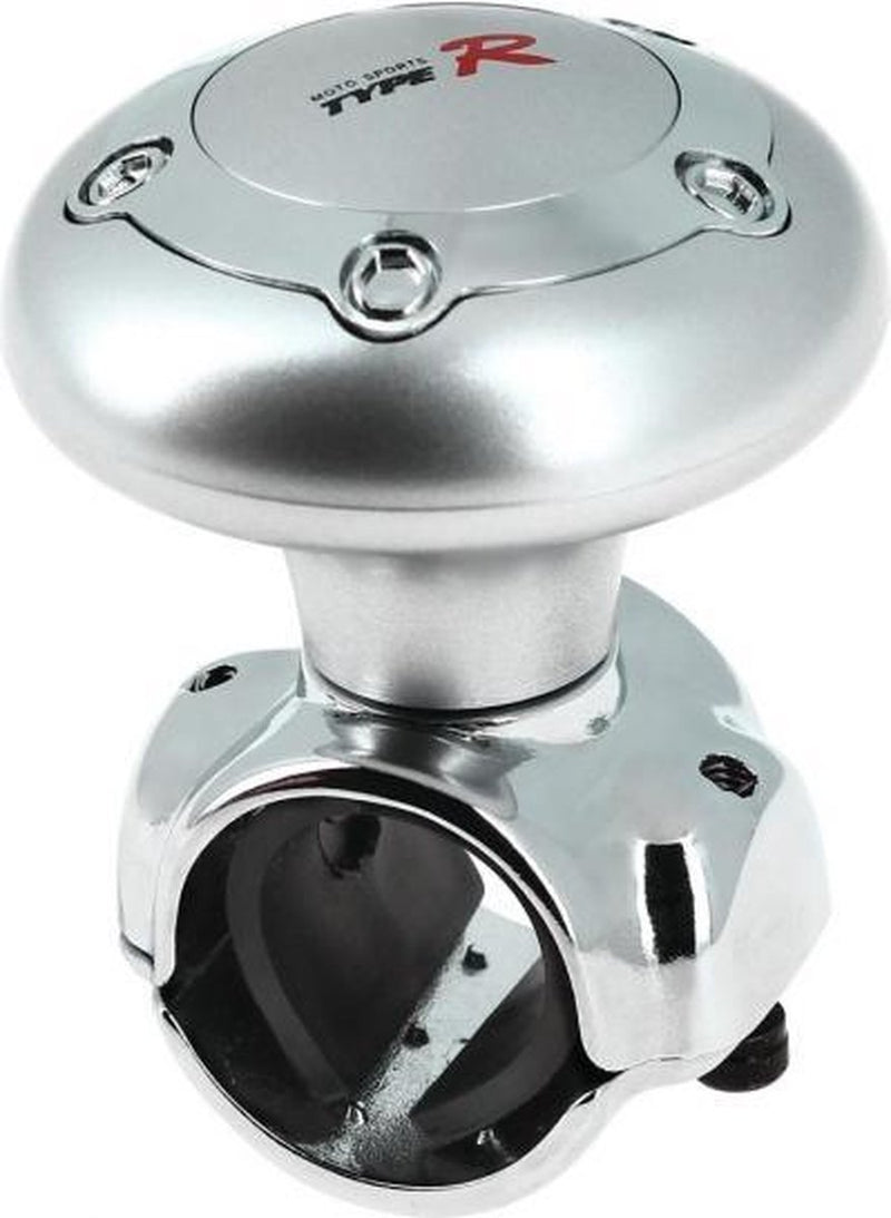Pommeau de volant Car Plus type R - pour camion - argent chromé