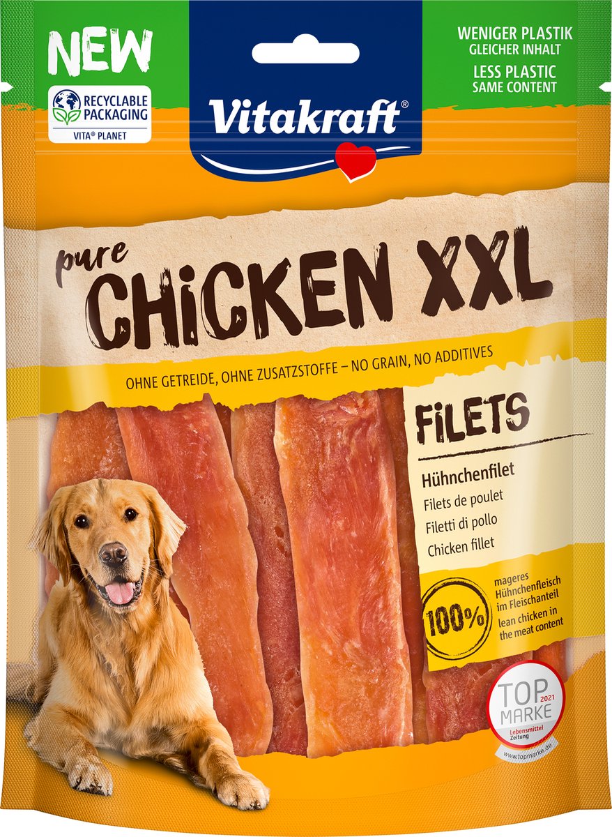 Vitakraft pur poulet xxl filet de poulet - 250 grammes