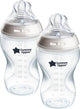 Tommee tippee biberons natural start - lot de 2 biberons 340 ml - débit moyen 3 mois+